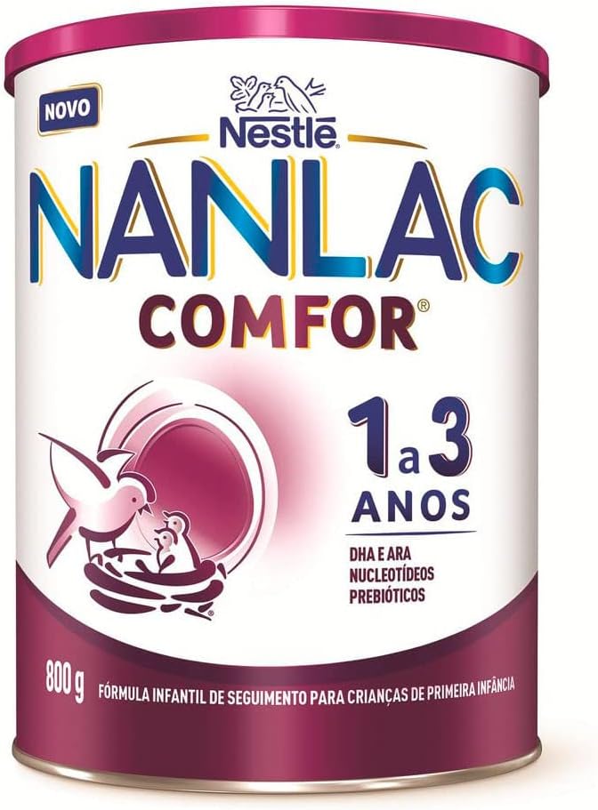 Fórmula Infantil Nanlac Comfor 1 a 3 anos 800g