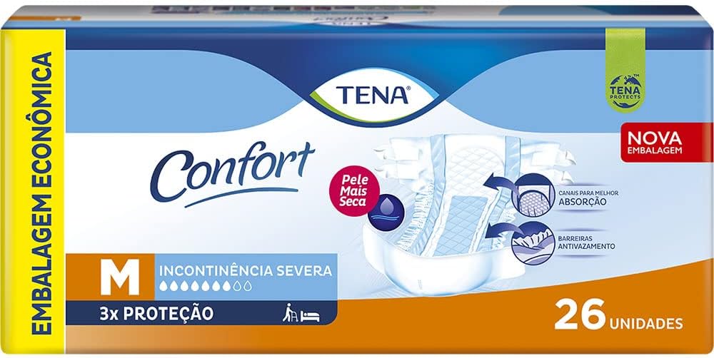Fralda Adulto Tena Confort M 26 unidades