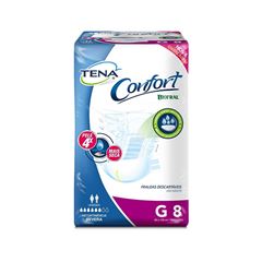 Fralda Geriátrica Tena Confort G Unissex 8 Unidades