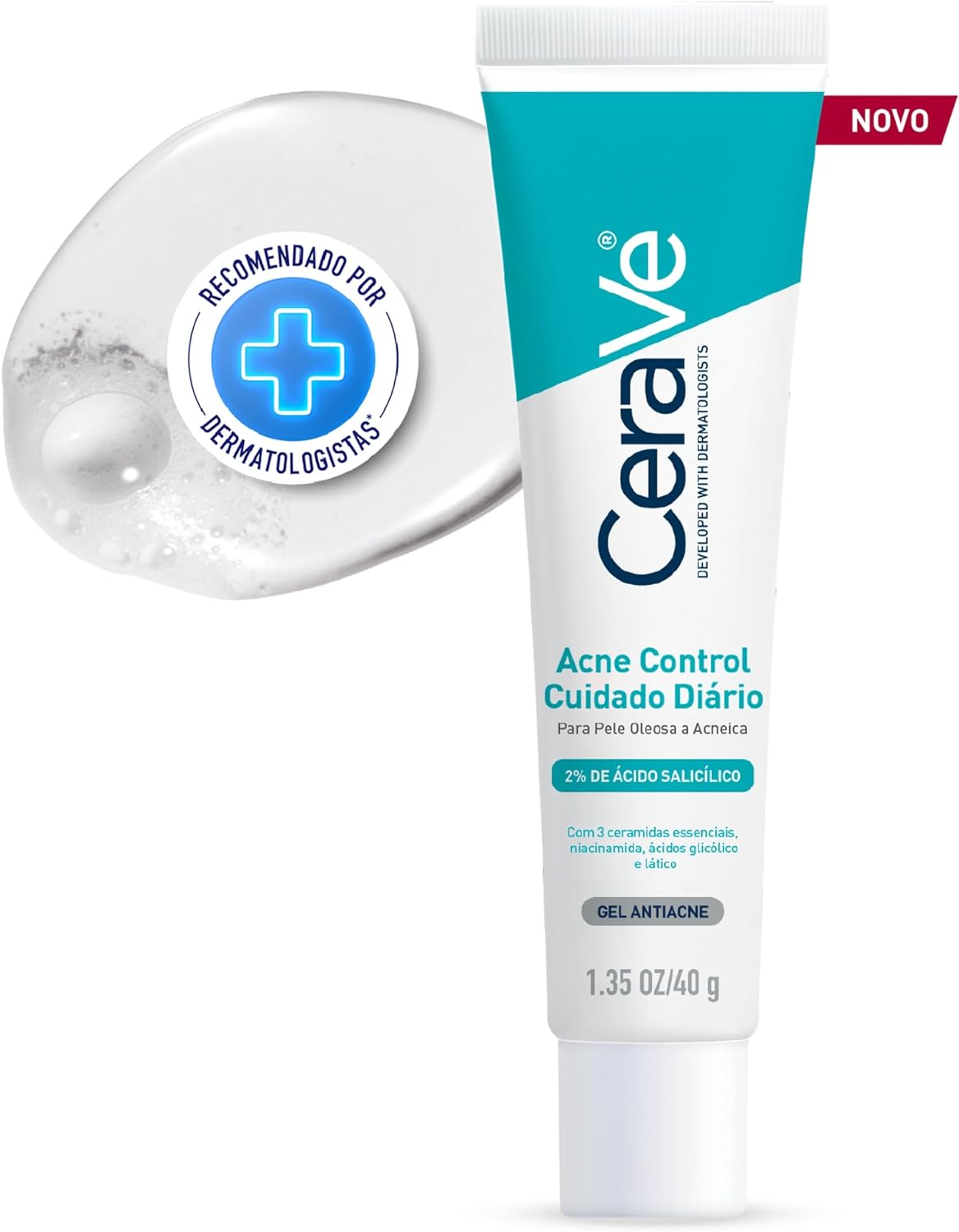 Gel Antiacne Cerave Acne Control Pele Oleosa a Acneica 40g