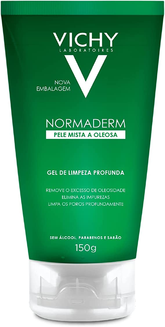 Gel de Limpeza Facial Vichy Normaderm pele mista a oleosa 150g