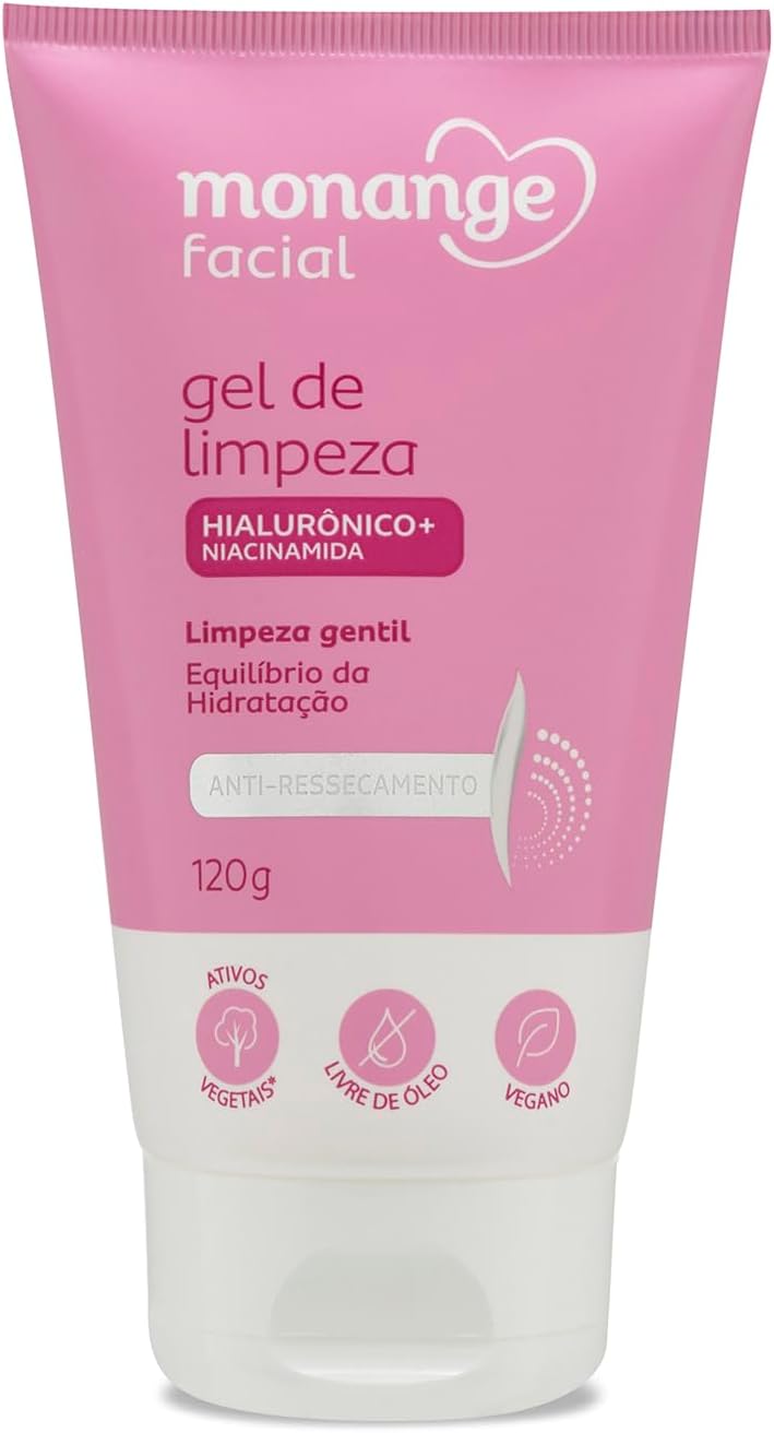 Gel de Limpeza Monange Facial Anti-Ressecamento 120g