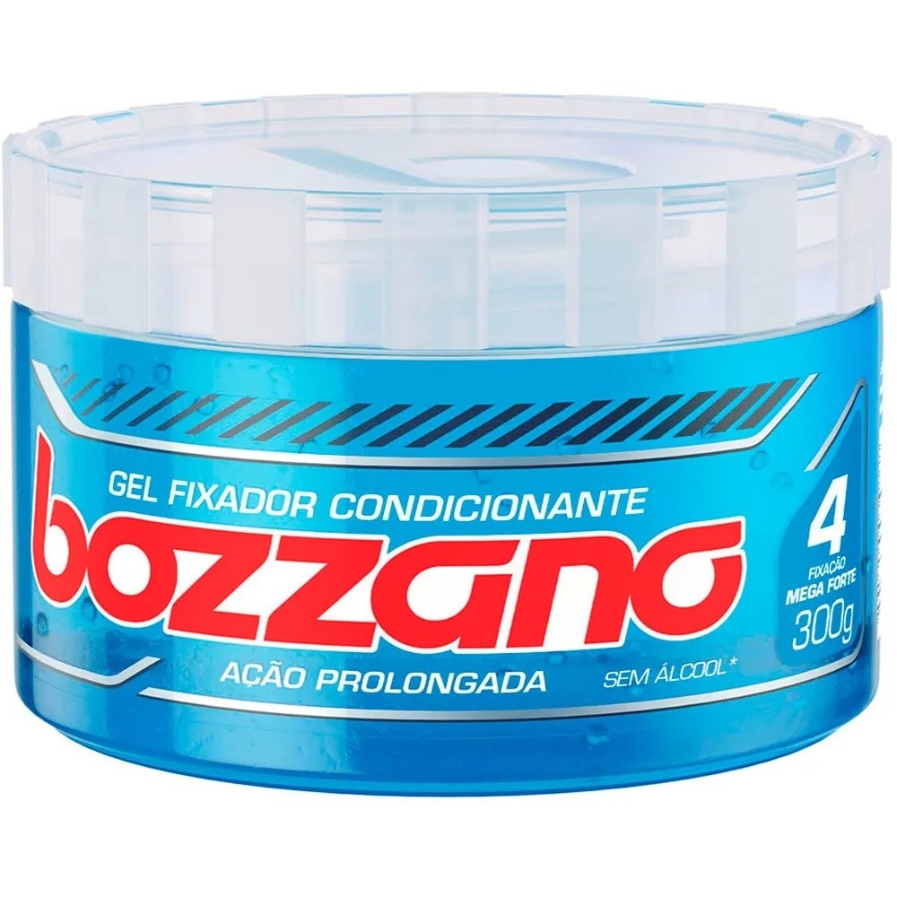Gel Fixador Condicionante Bozzano Ação Prolongada Mega Forte Fixação 4 300g