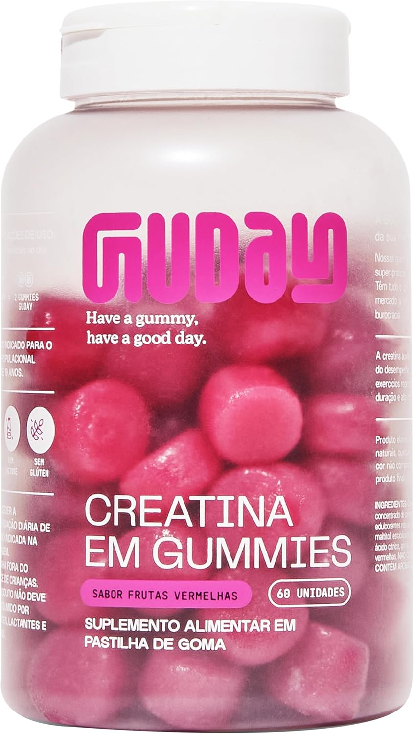 Gummy Creatina Frutas Vermelhas Guday 60 unidades