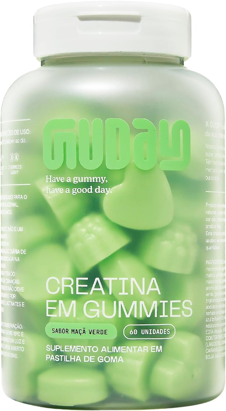 Gummy Creatina Maçã Verde Guday 60 unidades