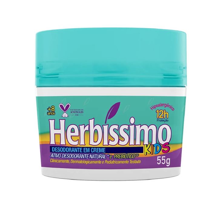 Herbíssimo Kids 12h Desodorante Creme 55g