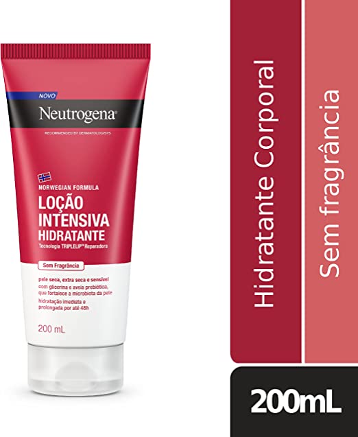 Hidratante Corporal Neutrogena Norwegian Formula Loção Intensiva sem Fragrância 200ml