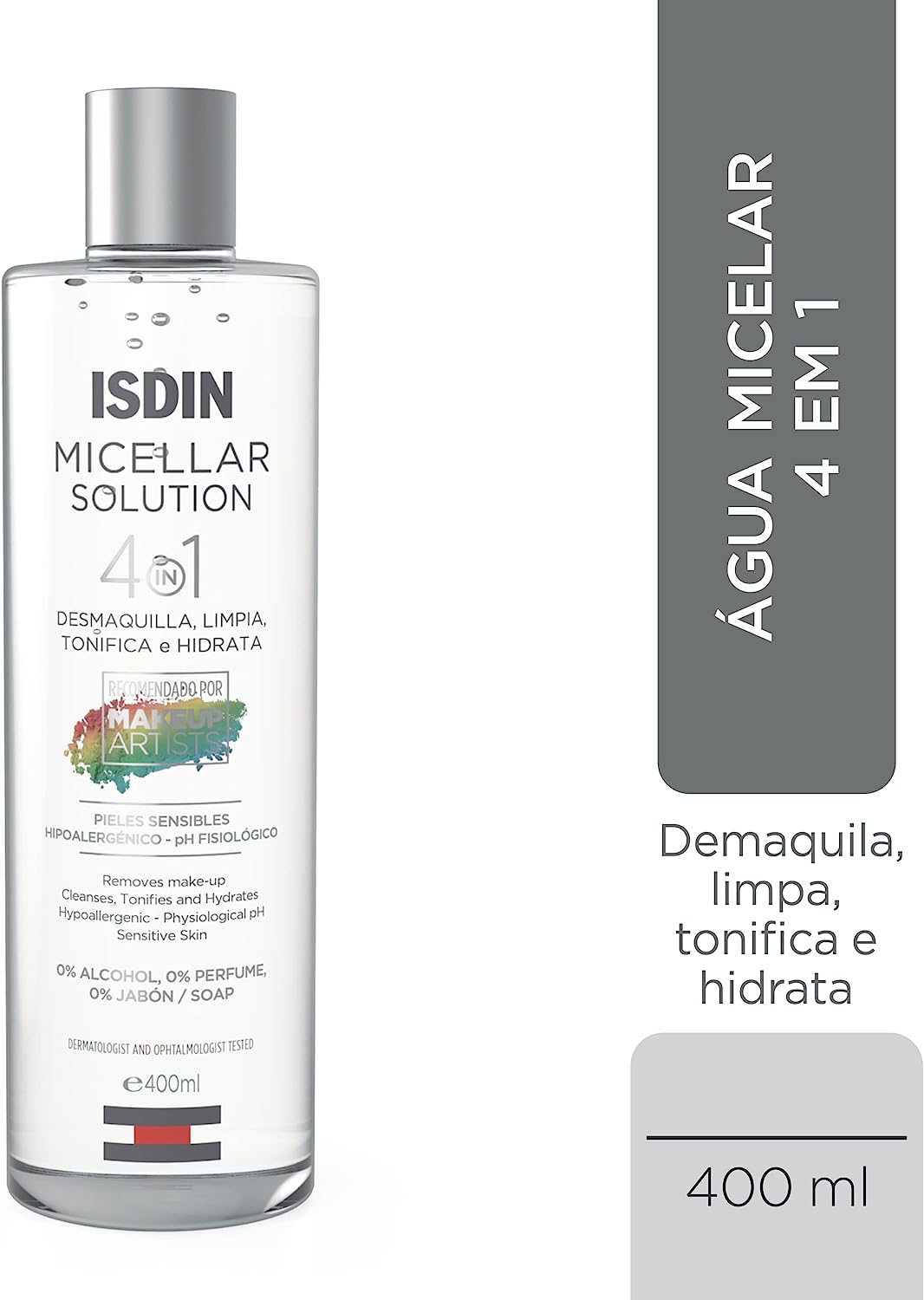 Isdin Micellar Solution 4 em 1 Água Micelar 400ml