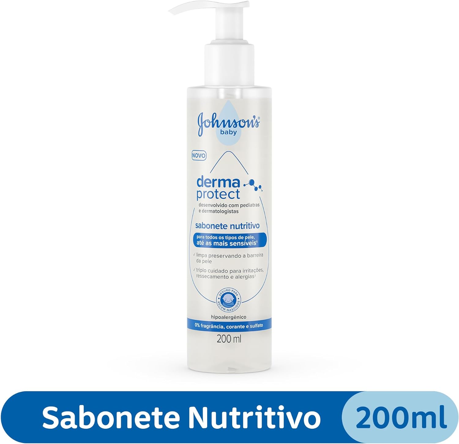 Johnson's Baby Derma Protect Sabonete Líquido Nutritivo 200ml