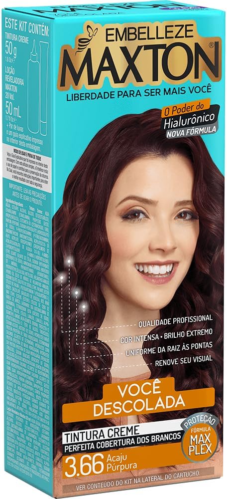 Kit Coloração Maxton Acaju Púrpura 3.66