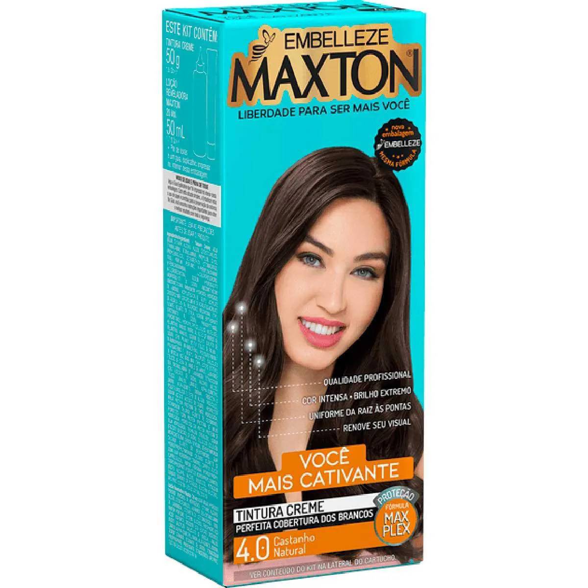 Kit Coloração Maxton Castanho Natural 4.0