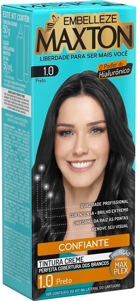 Kit Coloração Maxton Preto 1.0