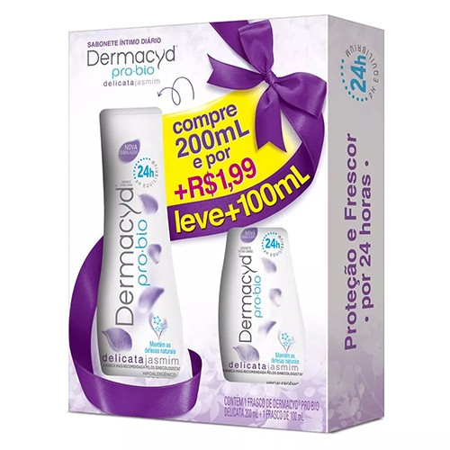 Kit Sabonete Íntimo Dermacyd Delicata 200ml + 100ml