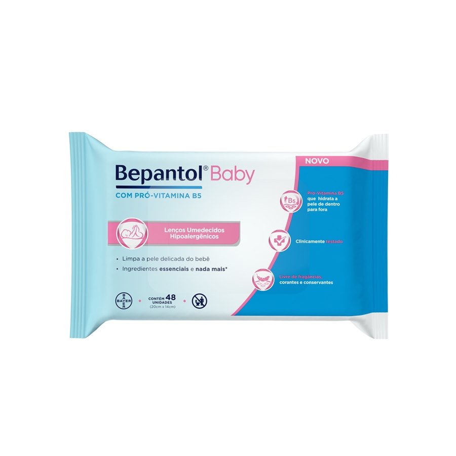 Lenço Umedecido Bepantol Baby 48 unidades