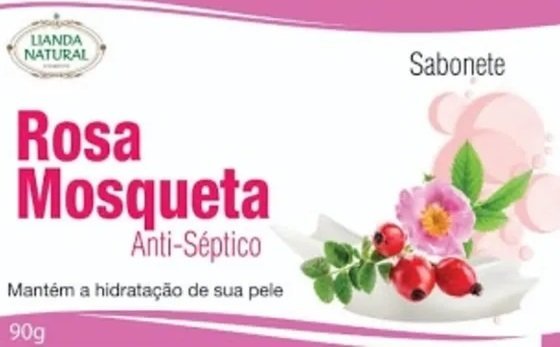 Lianda Natural Rosa Mosqueta Sabonete em Barra 90g
