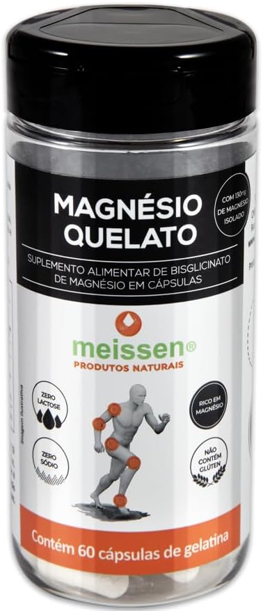 Magnésio Quelato 433mg Meissen 60 cápsulas