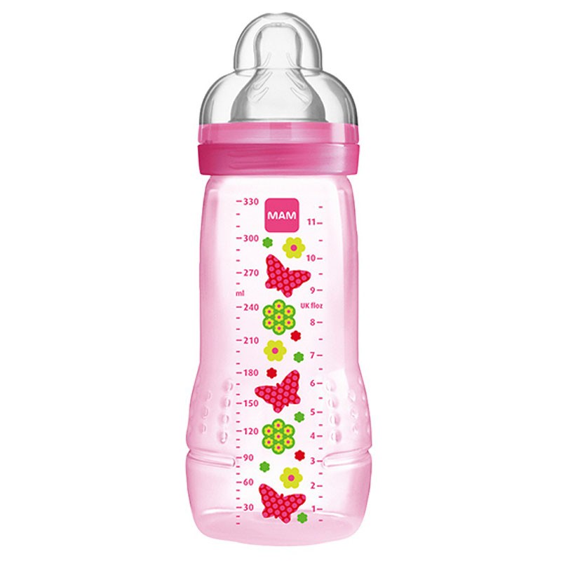 Mamadeira MAM Easy Active 4 meses+ 330ml Cores Sortidas