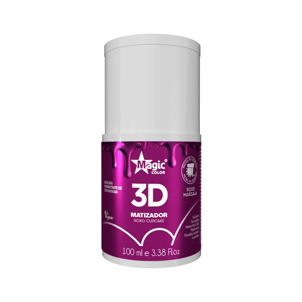 Mini Matizador 3D Roxo Cupcake 100ml