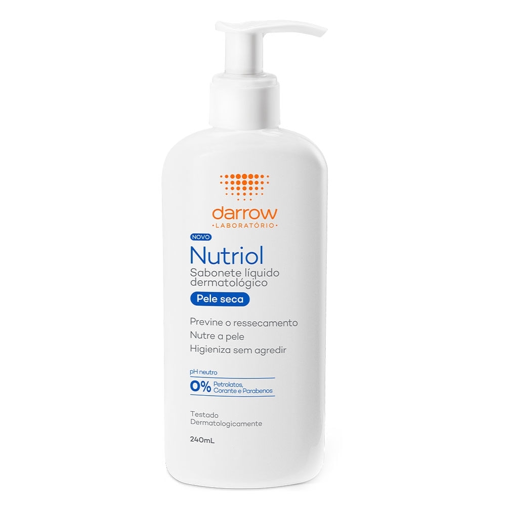 Nutriol Sabonete Líquido Facial Pele Seca 240ml