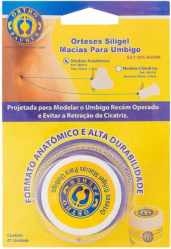 Órteses Siligel para Umbigo Ortho Pauher Transparente Único