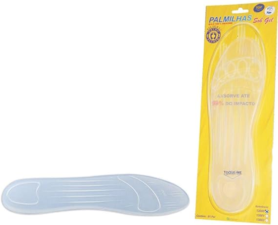 Palmilha Sob Gel Ortho Pauher Translucido 43/44