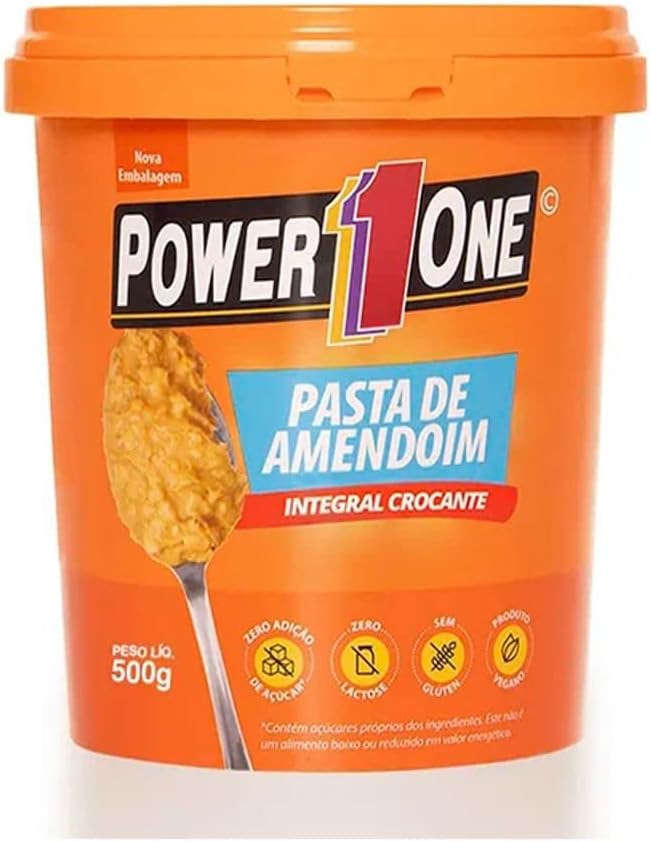 Pasta de Amendoim Integral Crocante Power One 500g