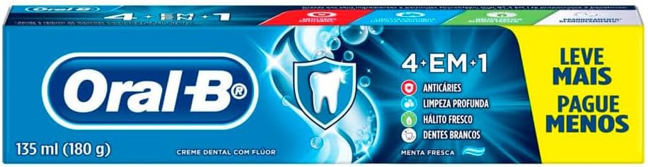 Pasta de Dente Oral-B 4 em 1 180g