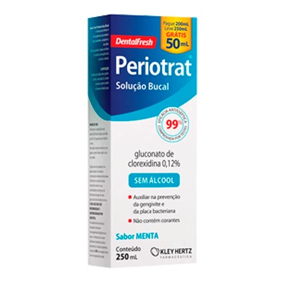 Periotrat Solução Bucal Sem Álcool Sabor Menta 250ml