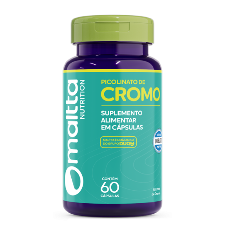 Picolinato de Cromo Maltta Nutrition 60 cápsulas