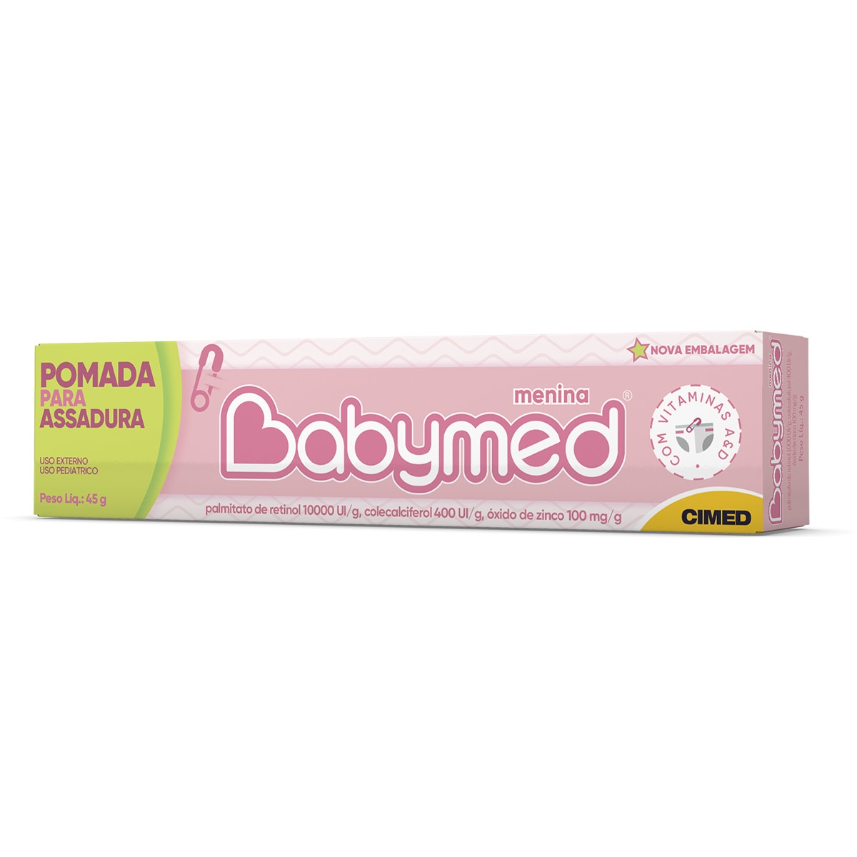 Pomada Contra Assaduras Babymed Menina 45g