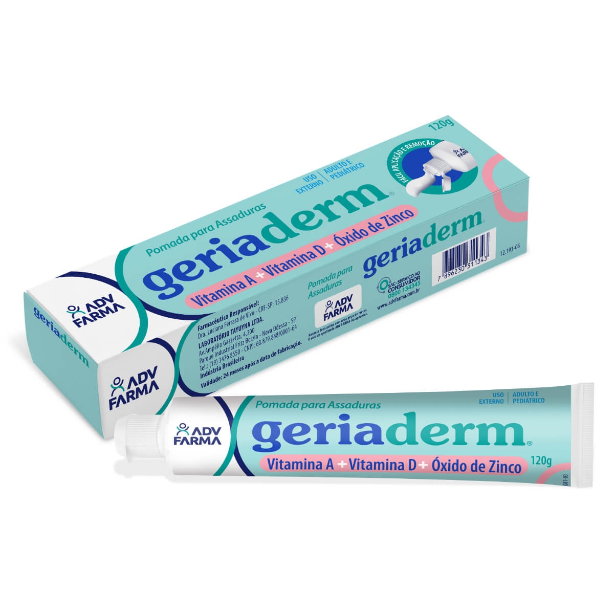 Pomada para Assaduras Geriaderm 120g