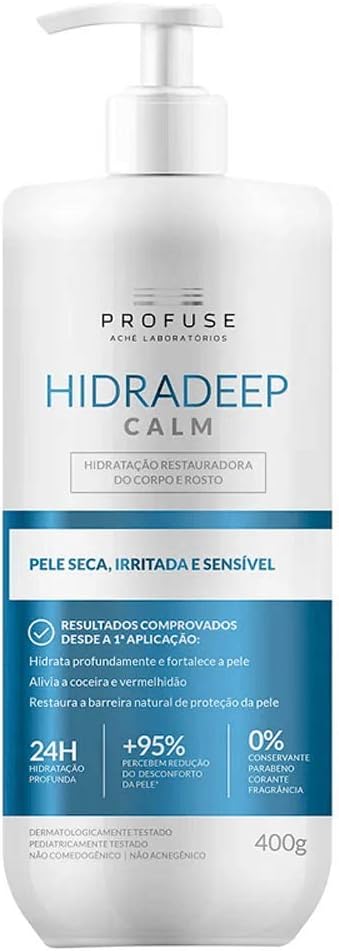 Profuse Hidradeep Calm Hidratante para Corpo e Rosto Pele Seca e Sensível 400g