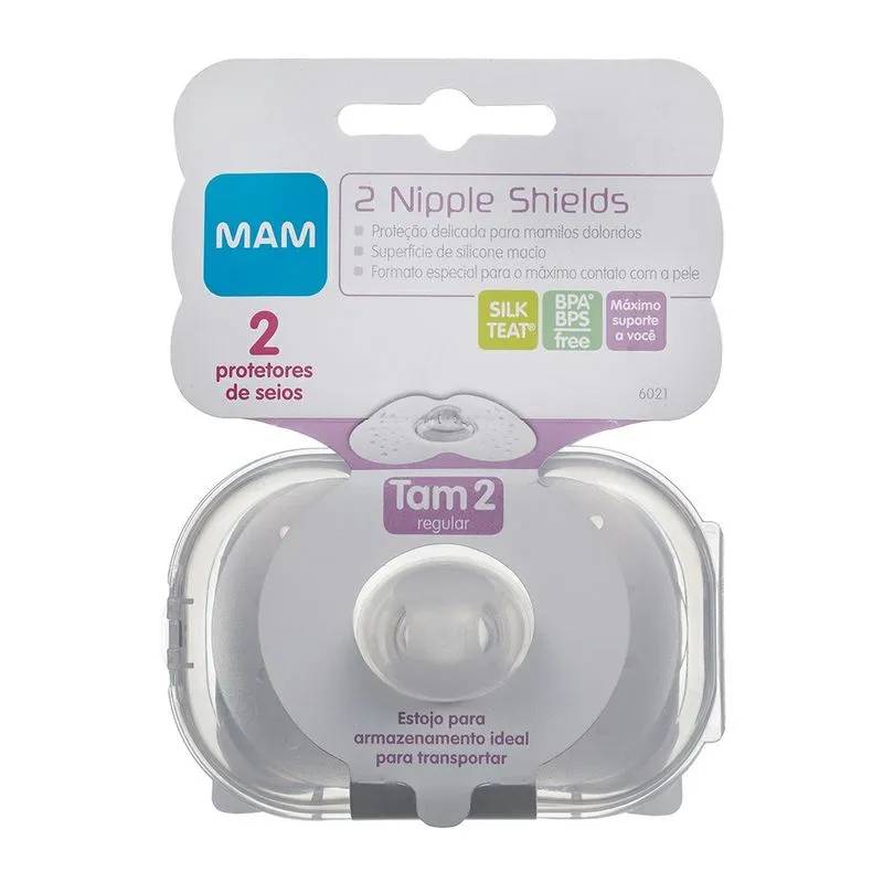 Protetor de Seios Mam Tamanho 2 Nipple Shields 2 unidades