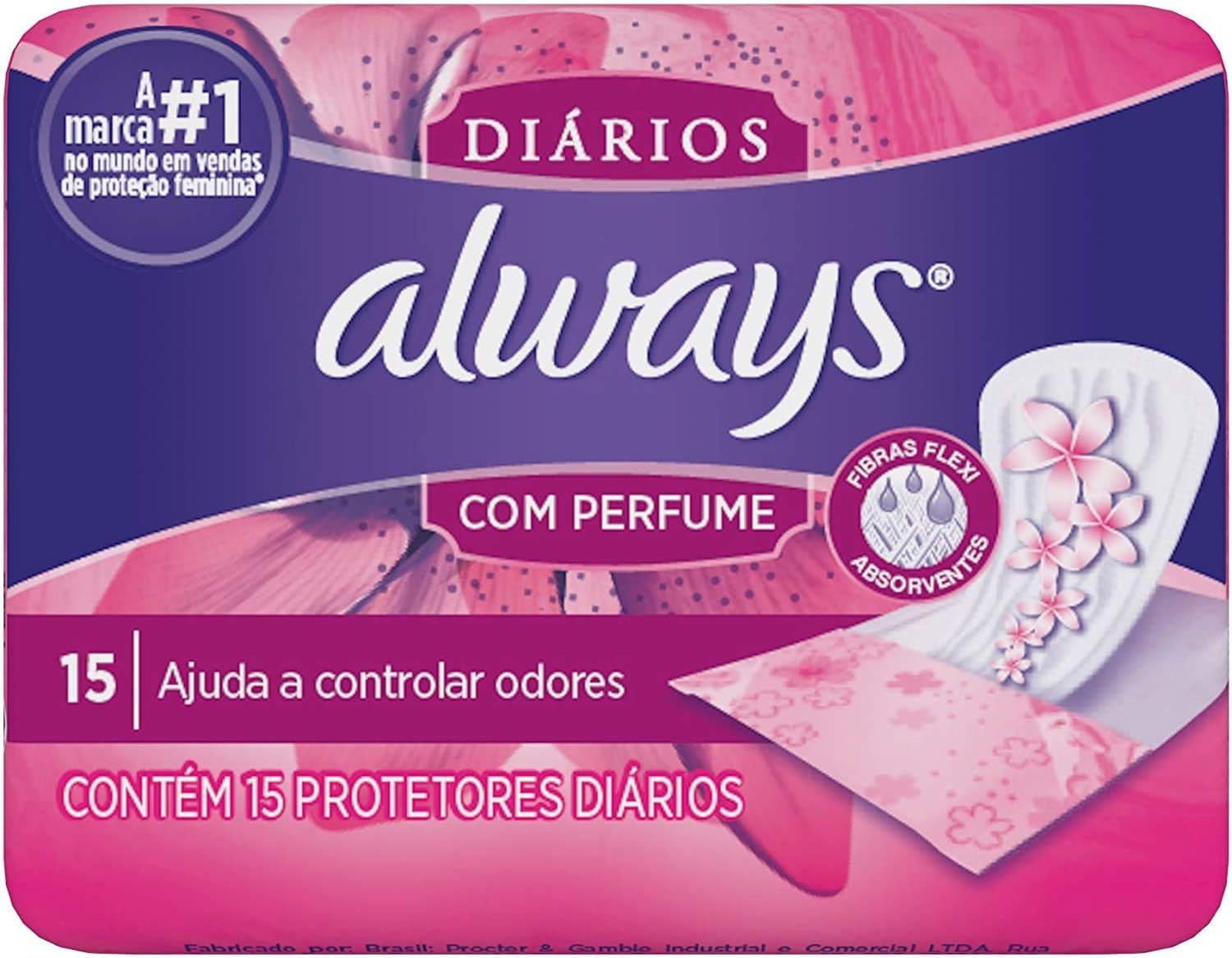 Protetor Diário Always com Perfume 15 unidades