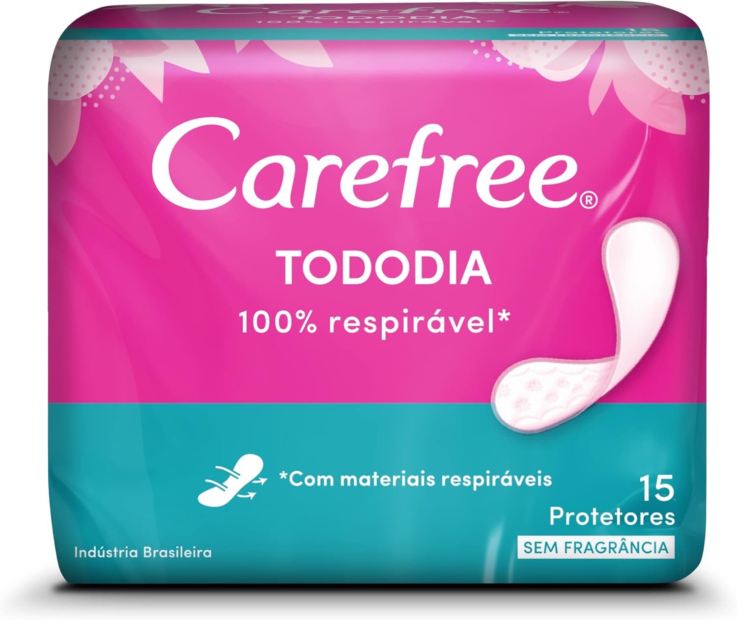 Protetor Diário Carefree Tododia sem Perfume 15 unidades