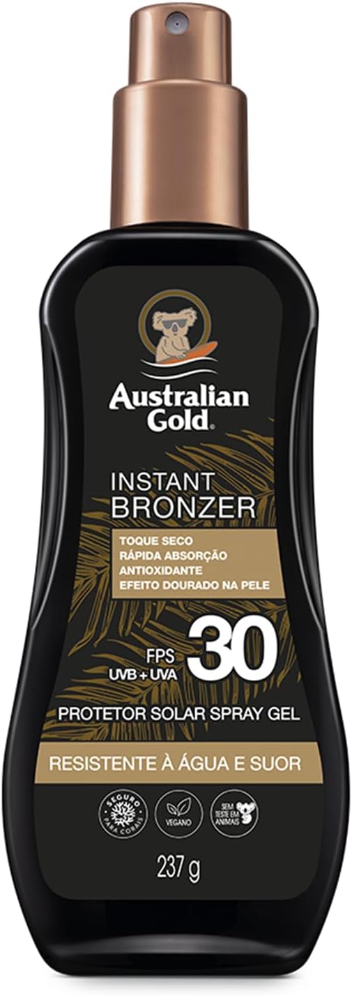 Protetor Solar Corporal Spray Instant Bronze FPS30 Australian Gold 237ml