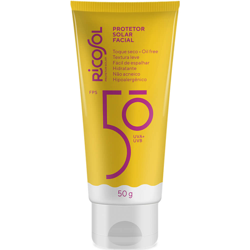 Protetor Solar Facial Ricosol FPS50 50g