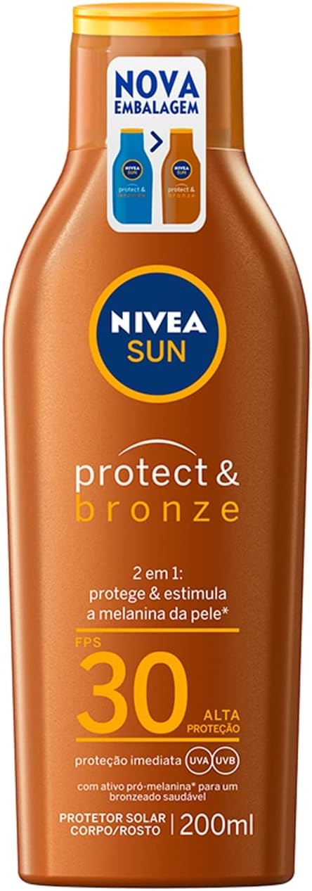 Protetor Solar Nivea Sun Protect & Bronze FPS30 200ml