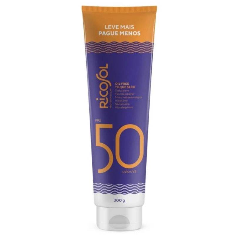 Protetor Solar Oil Free Toque Seco FPS50 Ricosol 300g