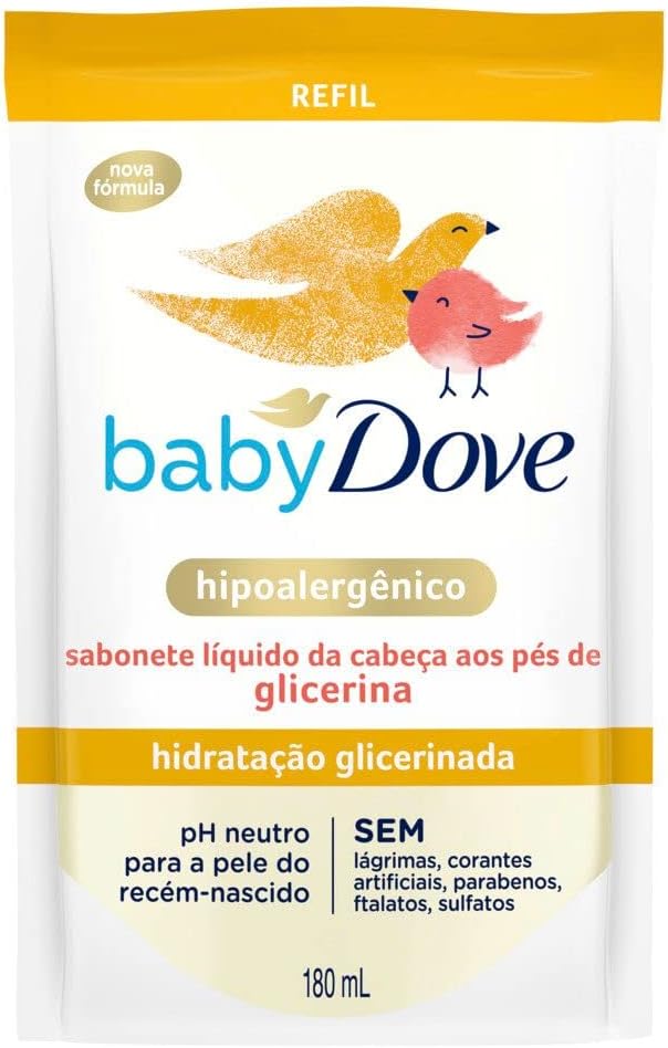Refil Sabonete líquido Dove Baby Hidratação Glicerinada 180ml