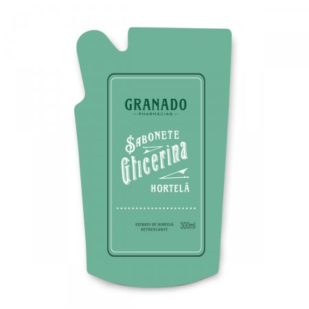 Refil Sabonete Líquido Glicerina Granado Hortelã 300ml