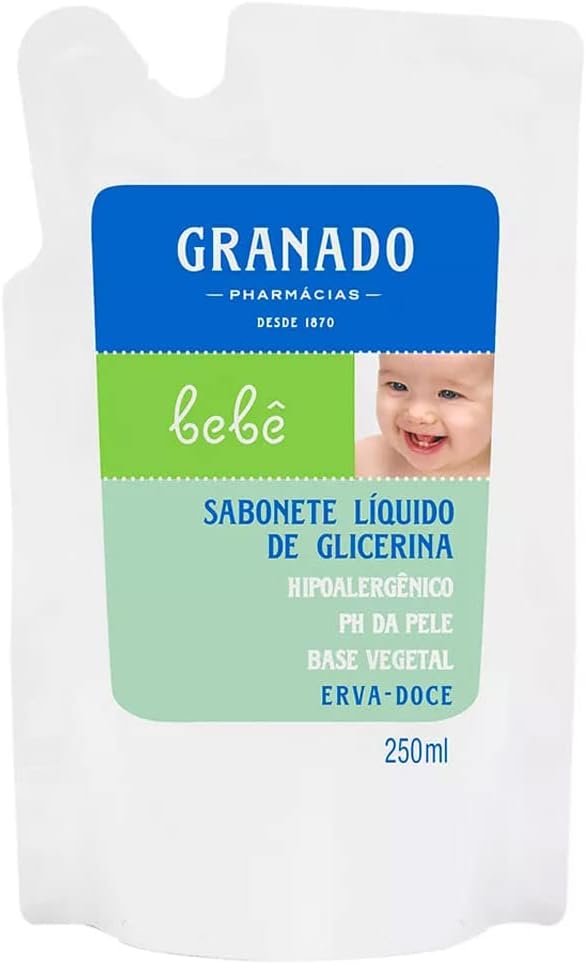 Refil Sabonete Líquido Granado Bebê Erva-Doce 250ml