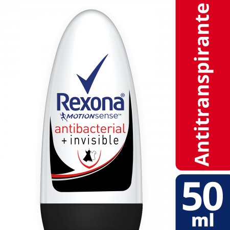 Rexona Women Antibacterial + Invisible Desodorante Roll-On Feminino 50ml
