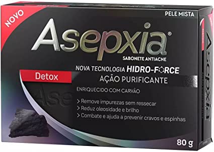 Sabonete em Barra Asepxia Detox Antiacne 80g