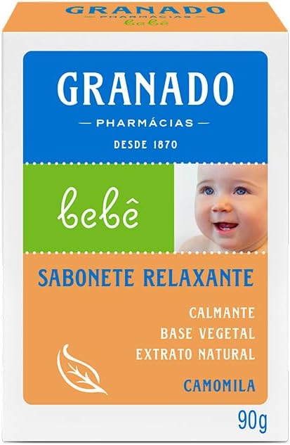 Sabonete Granado Bebê Camomila Glicerina em Barra 90g