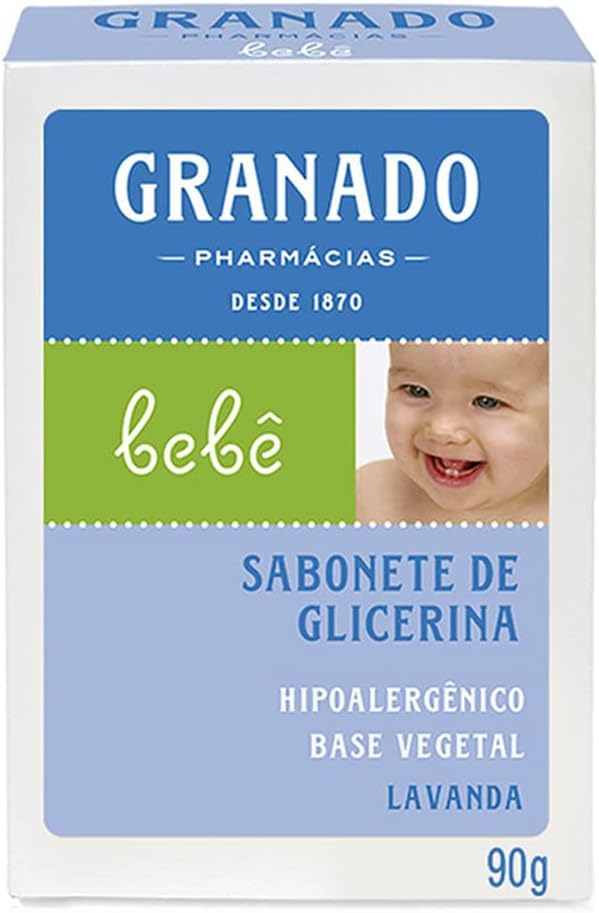 Sabonete Granado Bebê Lavanda Glicerina em Barra 90g