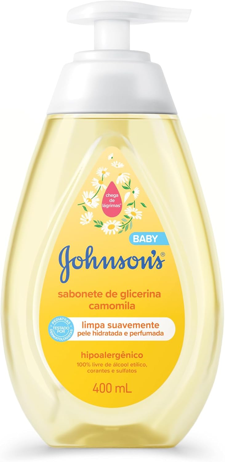 Sabonete Líquido de Glicerina Camomila Johnson's Baby Cabeça aos Pés 400ml