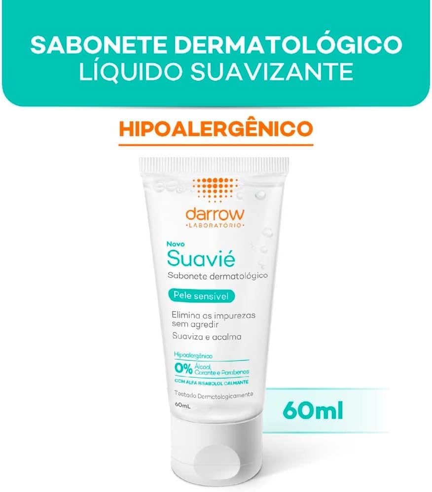 Sabonete Líquido Dermatológico Darrow Suavié Pele Sensível 60ml