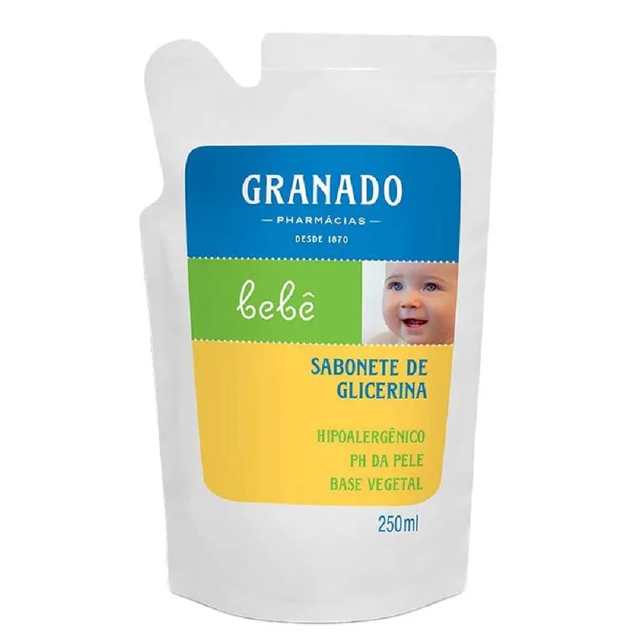 Sabonete Líquido Infantil Granado Bebê Glicerina Tradicional Refil 250ml