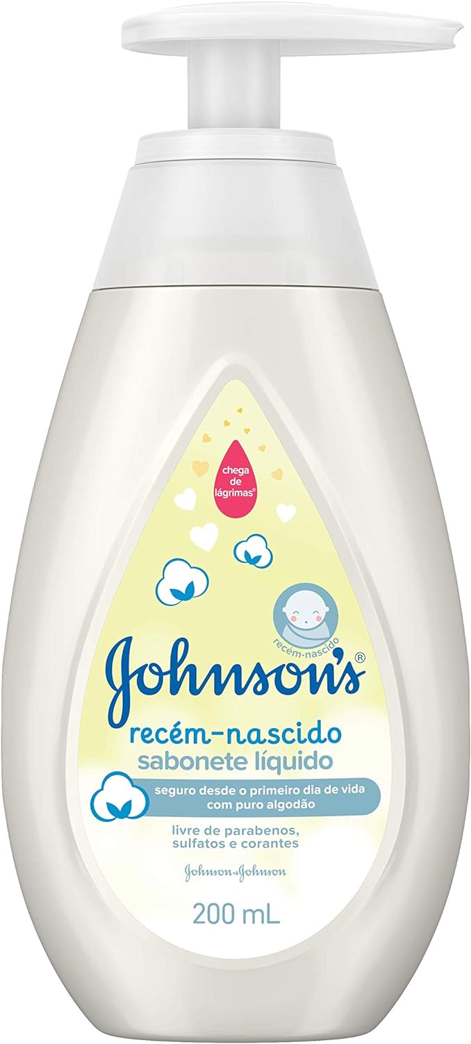 Sabonete Líquido Infantil Johnsons Recém-Nascido 200ml